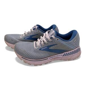 Brooks Women's 8.5 Adrenaline GTS 22 Running Athletic Shoes Blue Purple